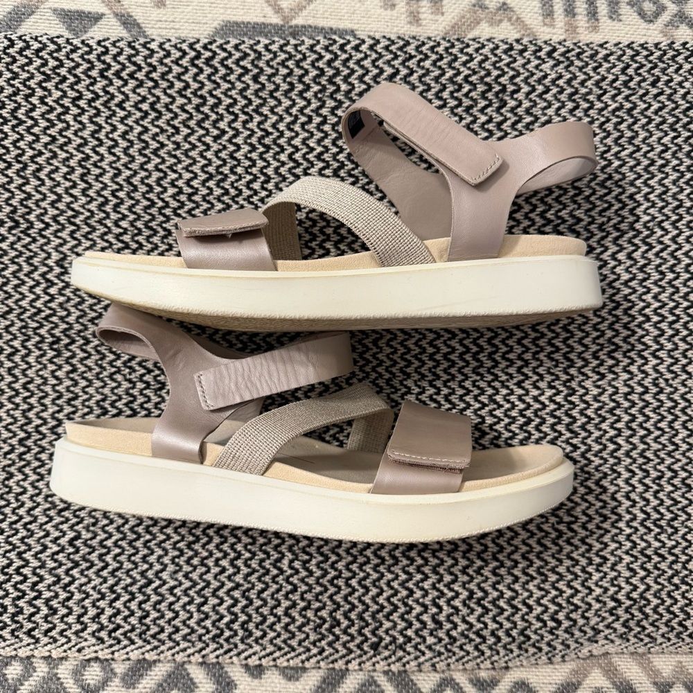 ECCO FLOWT 2 BAND SANDAL GREY ROSE METALLIC - Picture 8 of 11